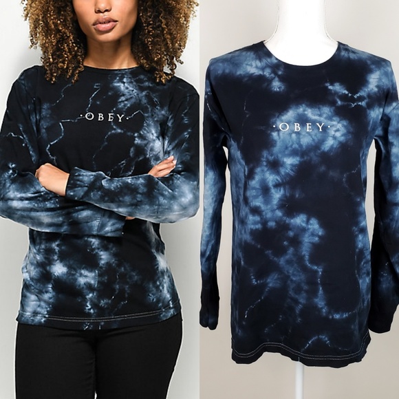 long sleeve tie dye sweatshirt
